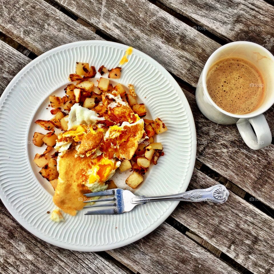 Breakfast on the patio