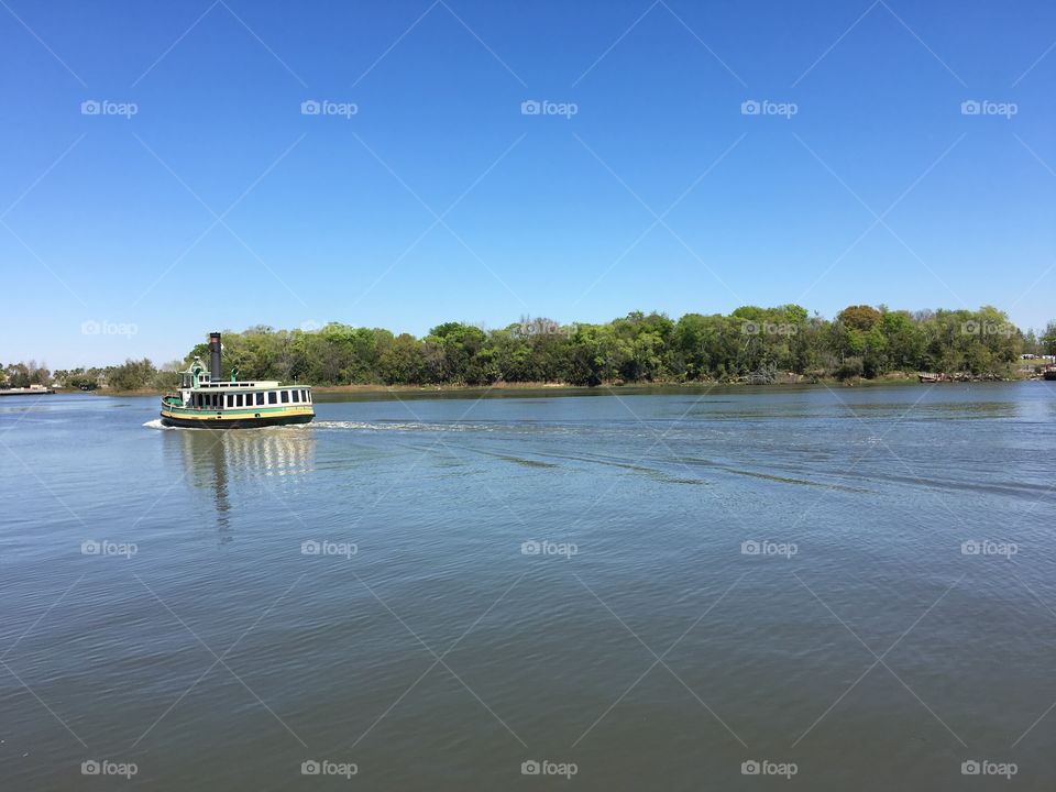Ferry in Savannah. 