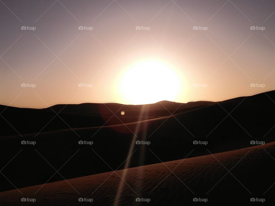 sunrise desert