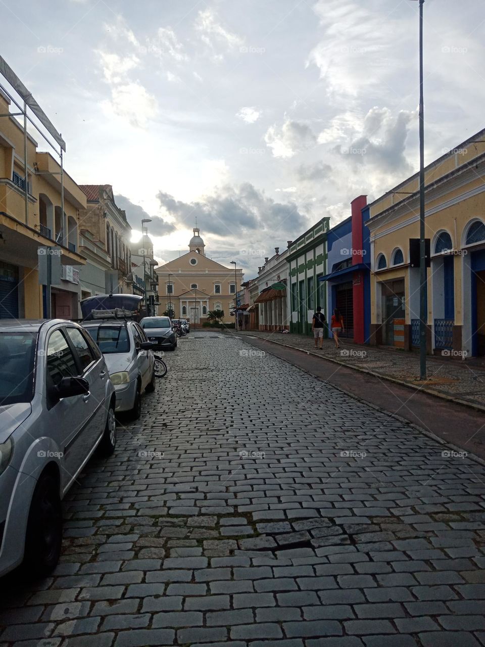 Brick street, old town