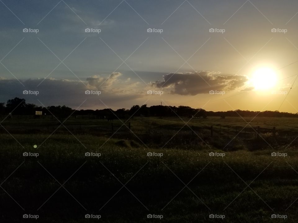 South Texas Sun going down