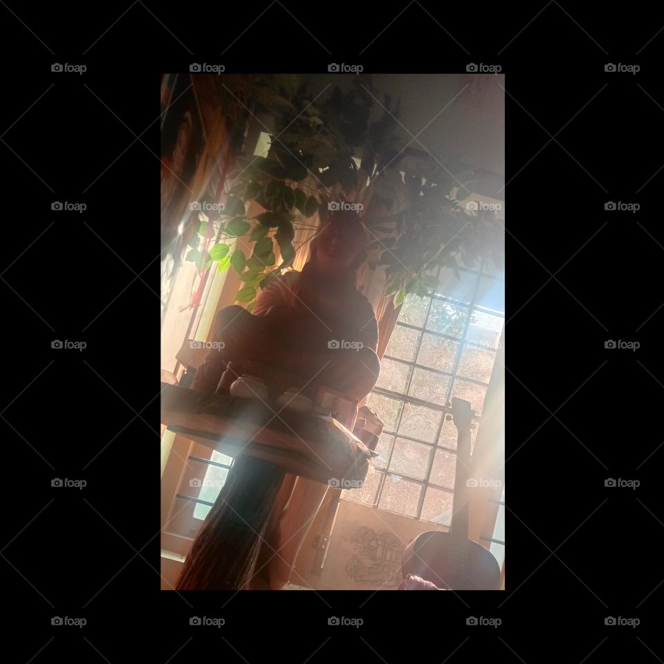 The Buddha,  Guitar and some sunshine ☀️❣️