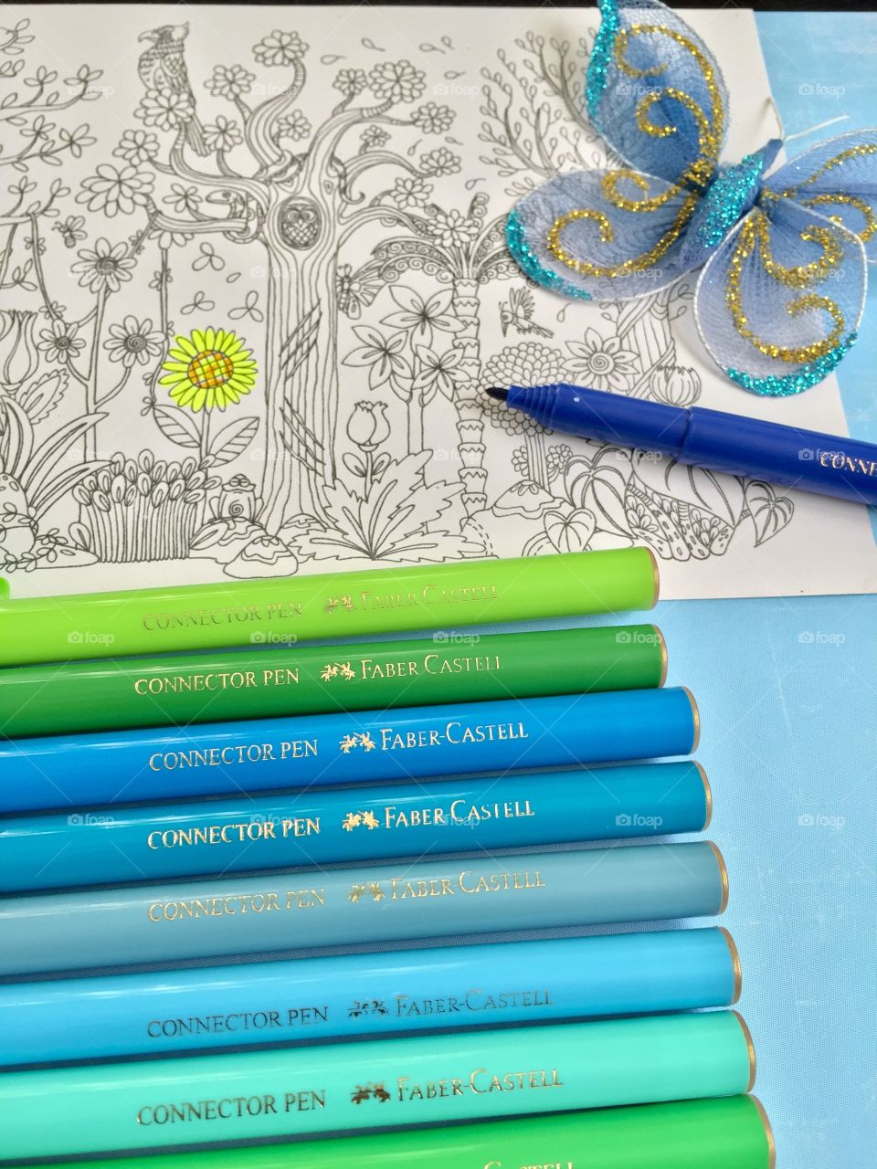 Fun time with faber castell coloring pen