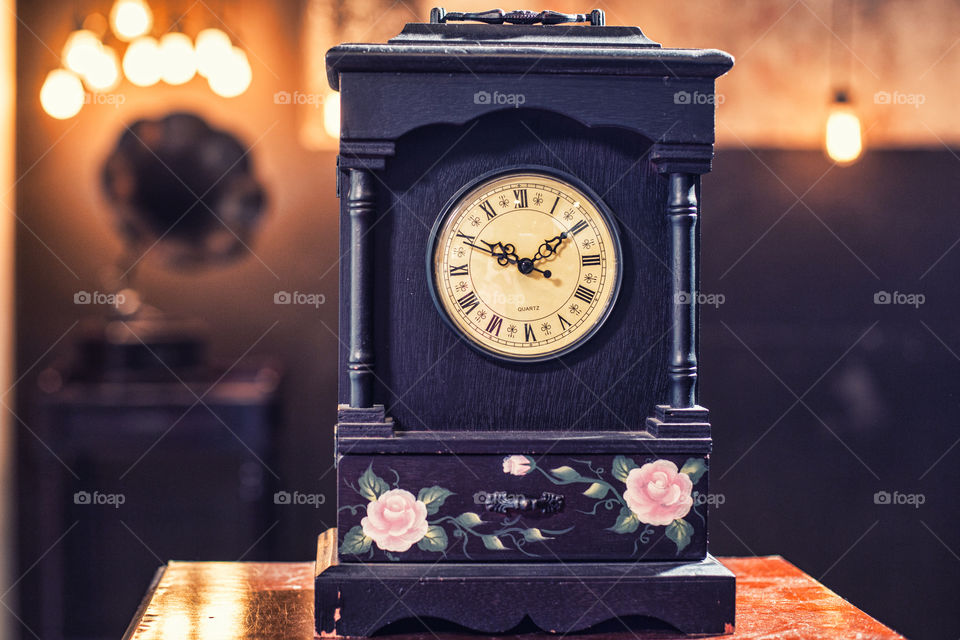 props of antique clock