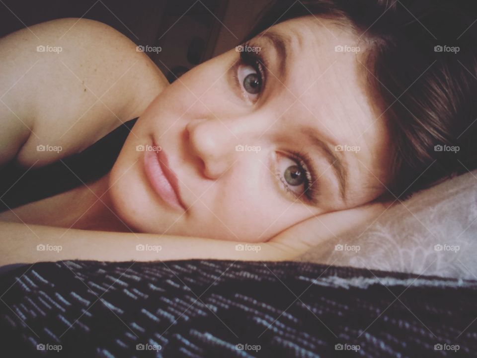 Woman, Portrait, Girl, Nude, Relaxation