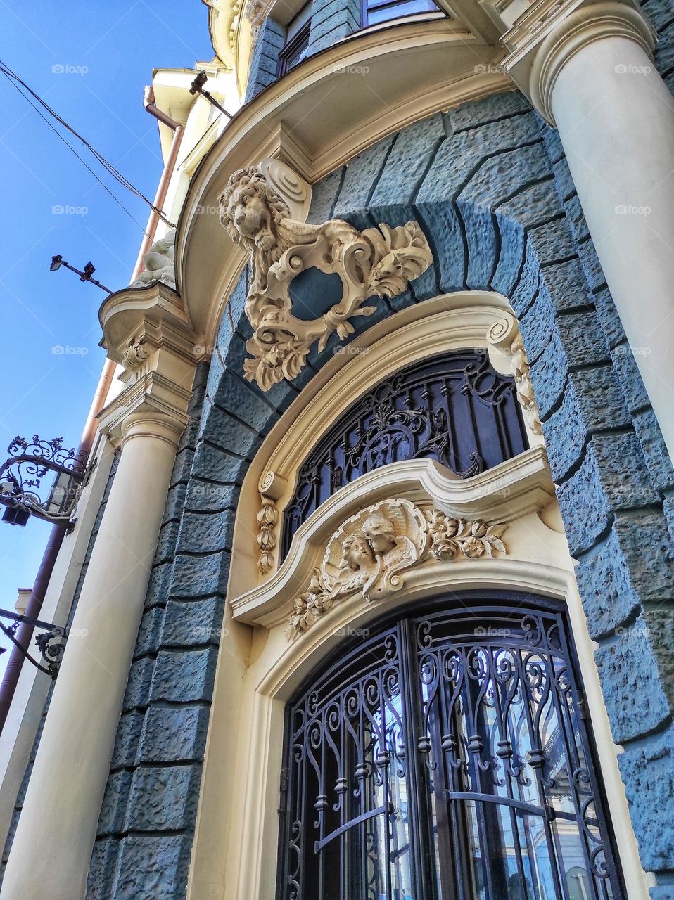 Beautiful old building on the main pedestrian street of the city. Chernivtsi. Ukraine