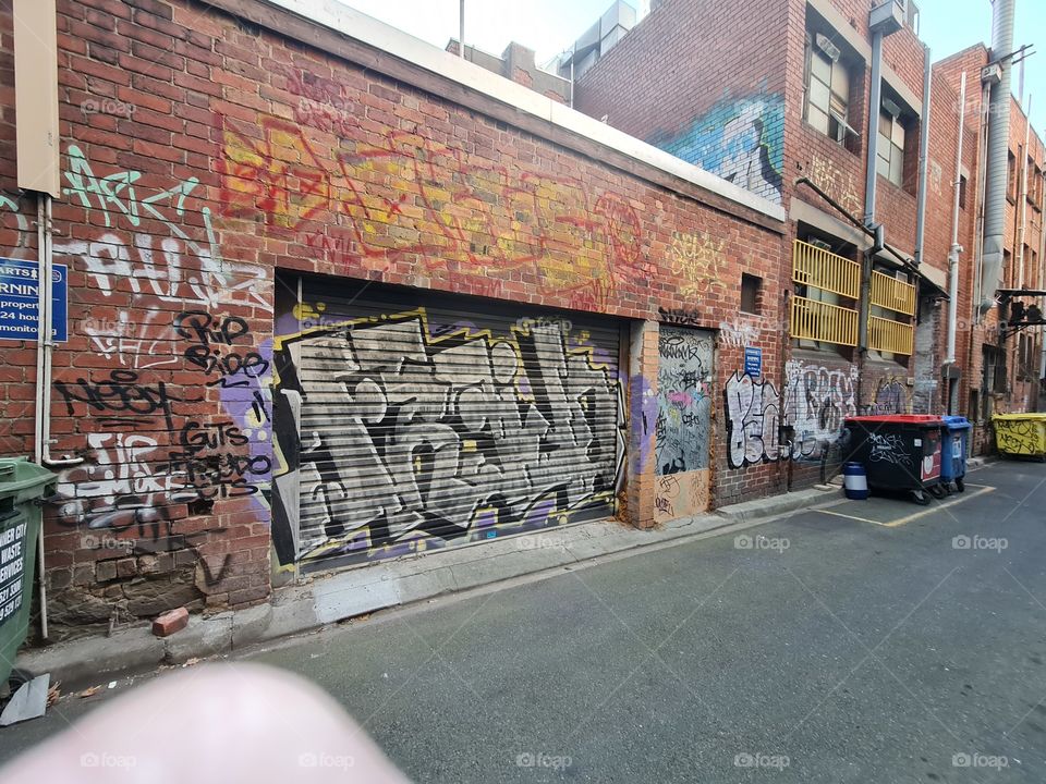 Melbourne CBD Australia Graffiti artwork