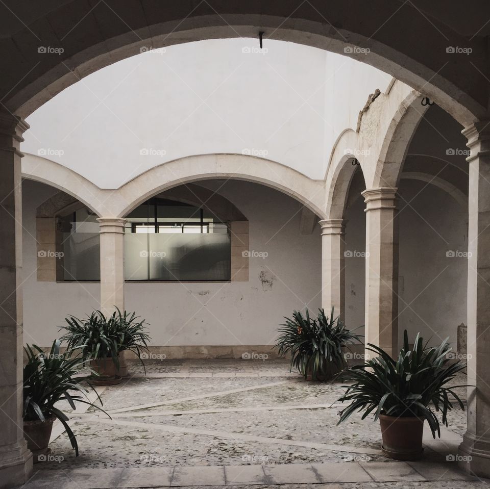 Typical indoor patio 