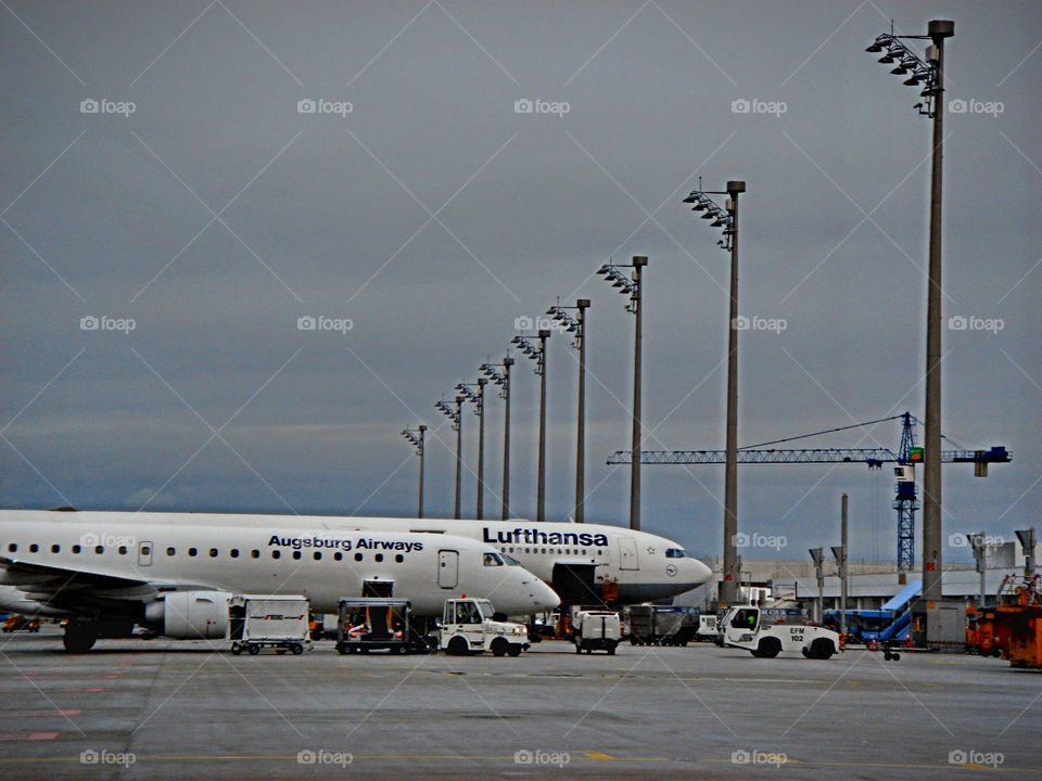 travel gray airport lufthansa by Bea