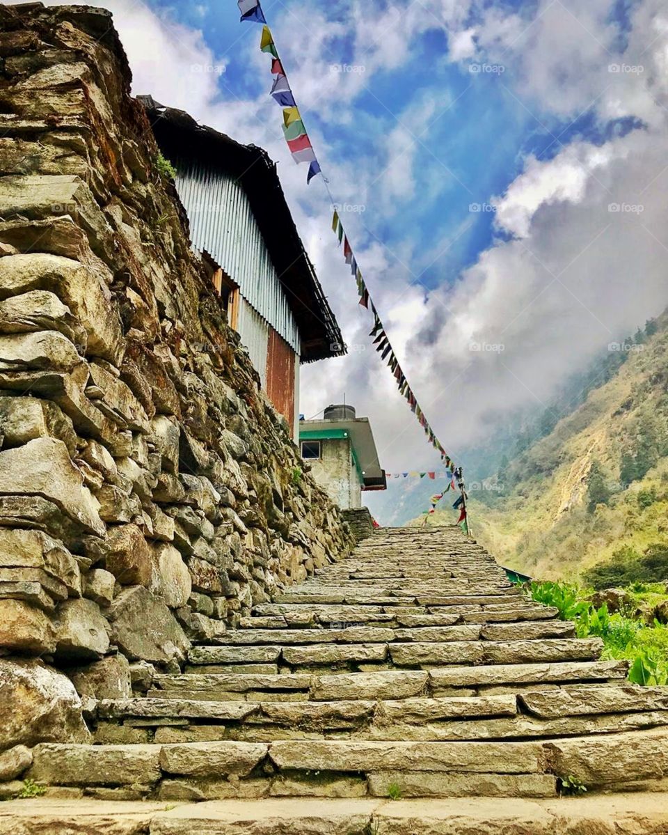 Preparing for the treacherous climb upward but I’m sure the view up there will be worth it!