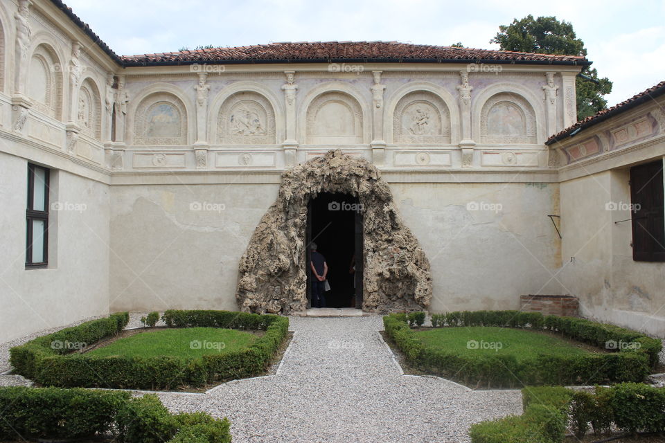 secret garden in Te palace, Mantova