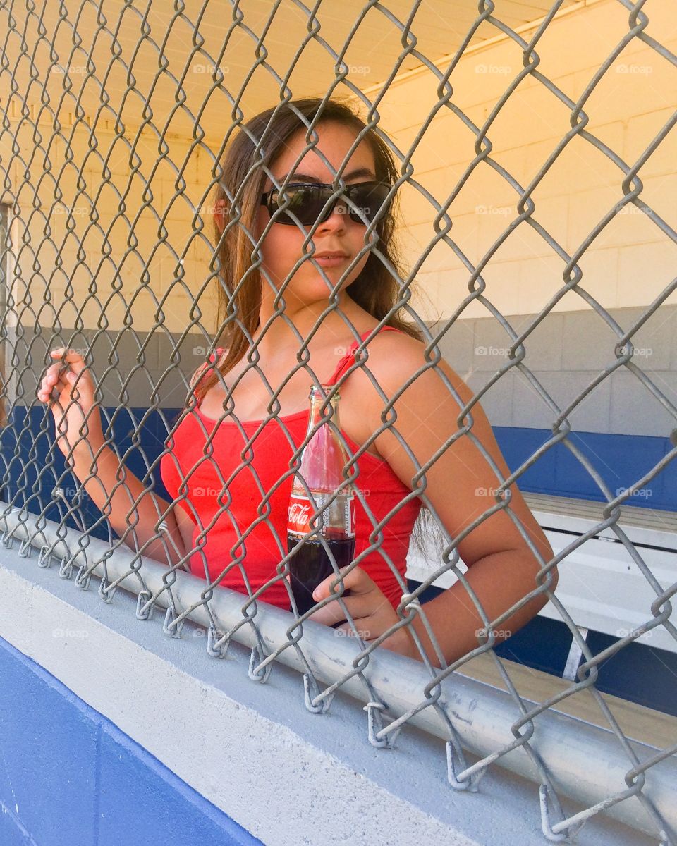 Coca Cola in the dugout 