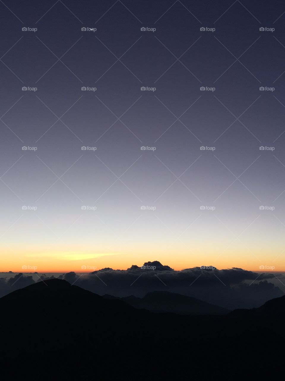 Sunrise over Haleakala in Maui