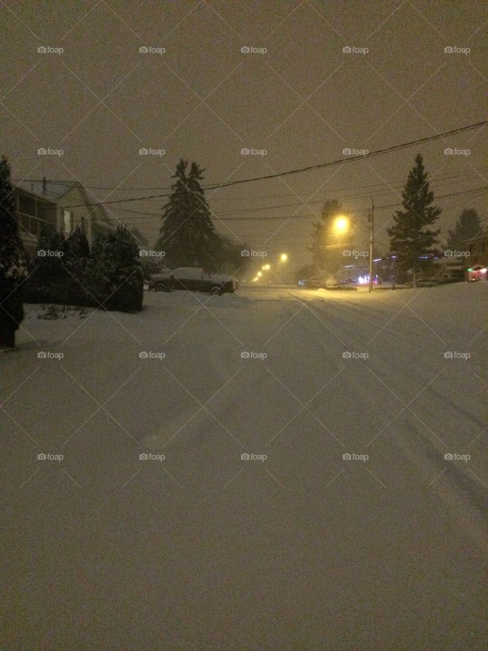 Night time snow storm! 