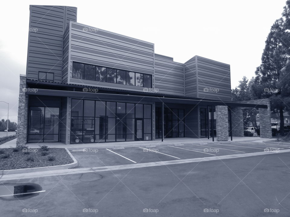 black and white architecture. out in the early morning taking pictures