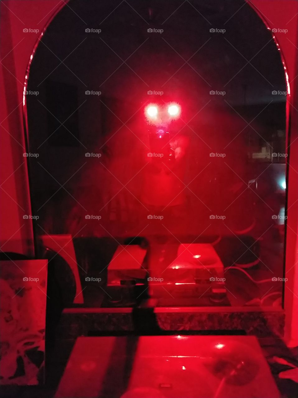 =There's a creepy creepy outside your mirror.=