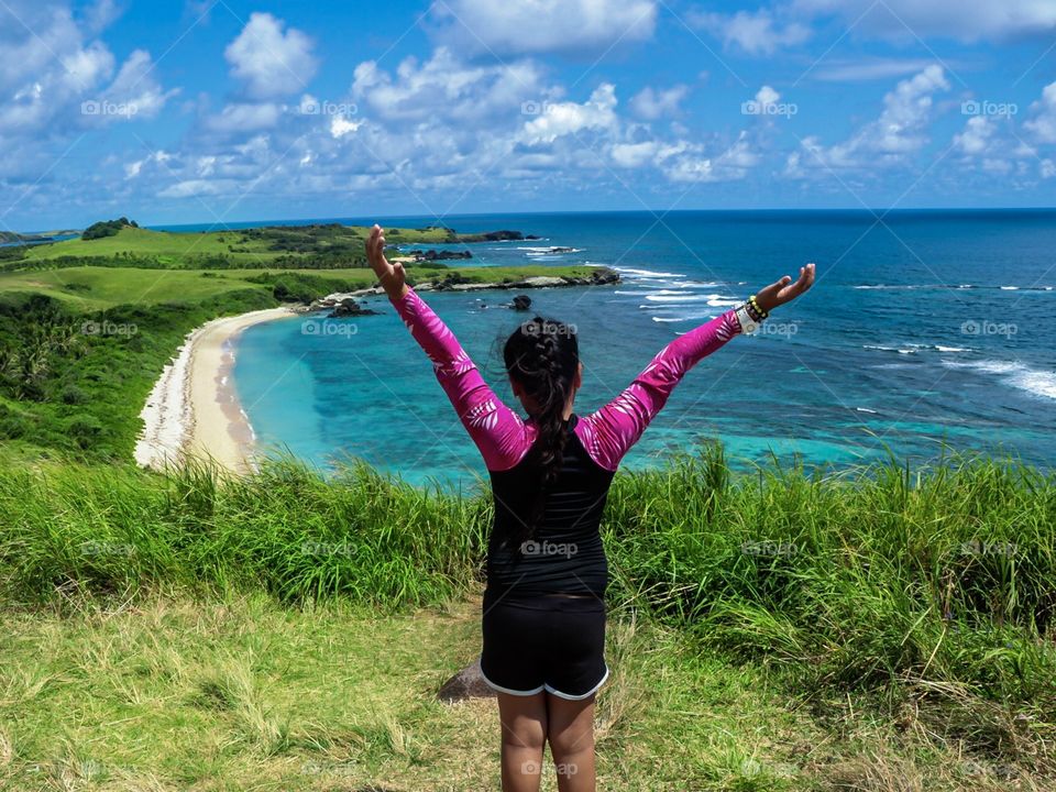 View of the Ocean from the Island Peak during our Island Hopping..