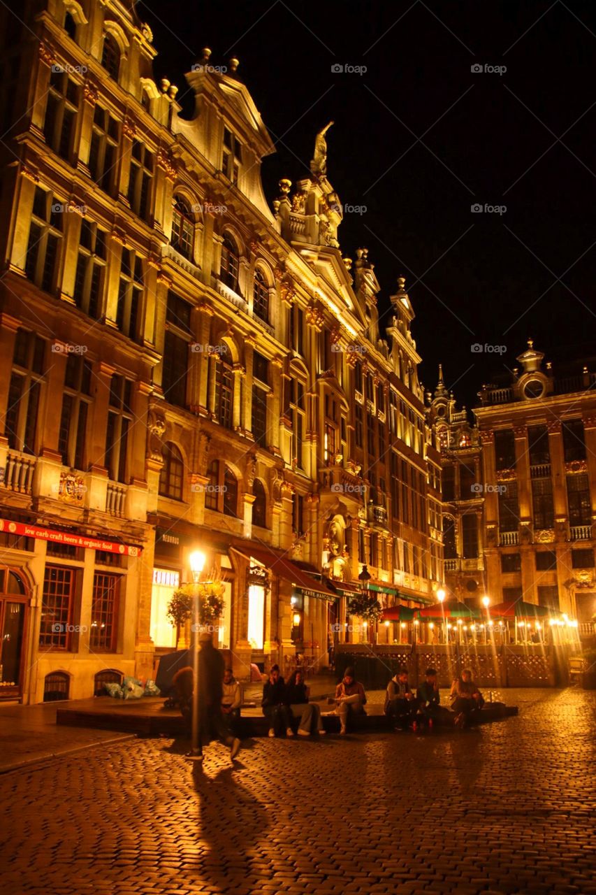 Brussels at night