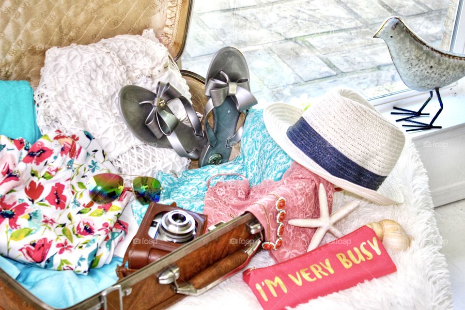 Packed and ready for vacation 🏝