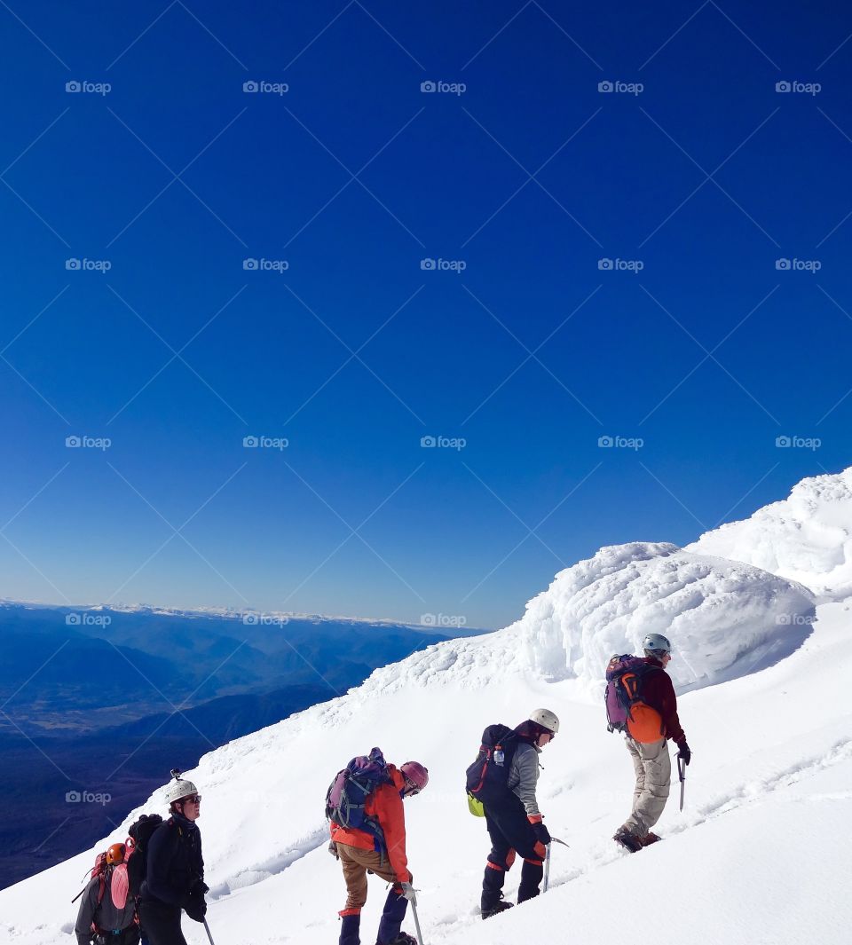 Climbing Volcán Villarrica in southern Chile 