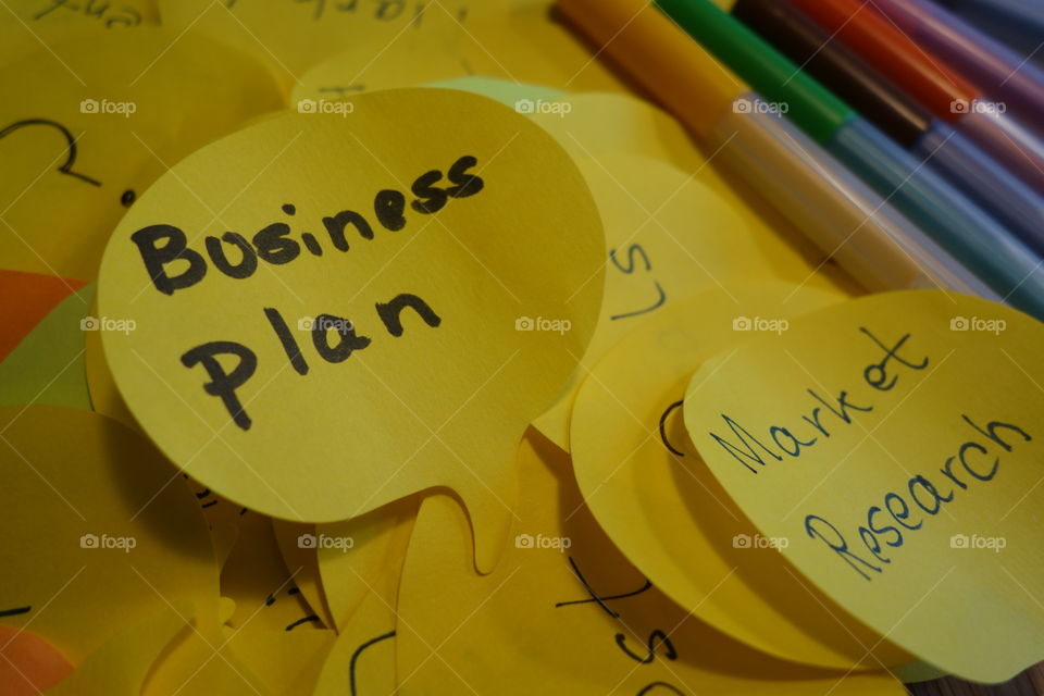 Creating a business plan requires many notes😀