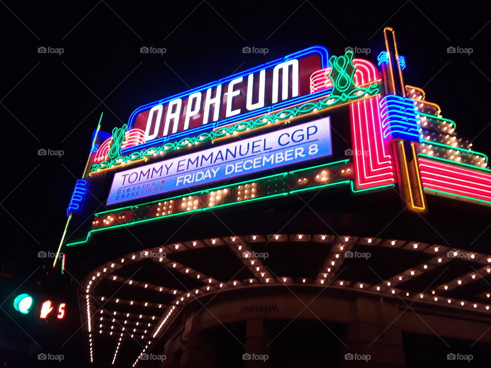 Orpheum Lighted Neon Sign