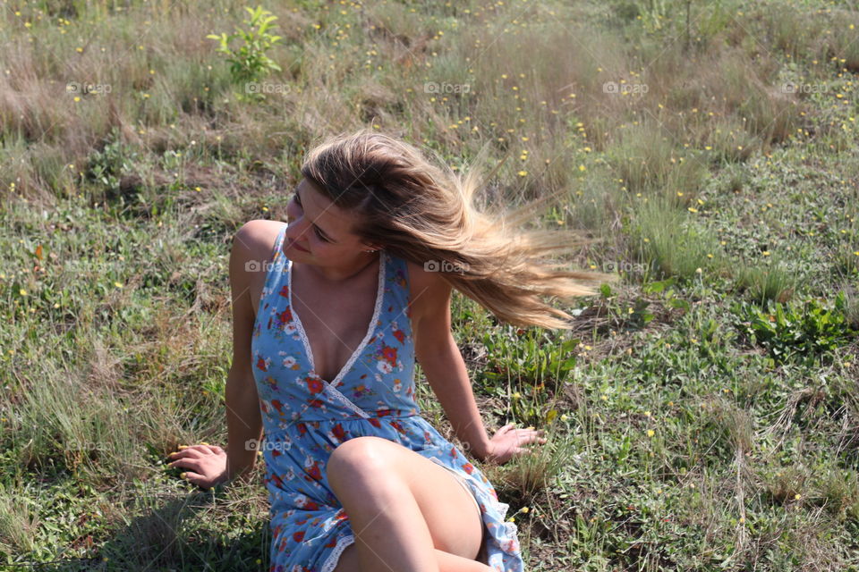 Young and beautiful enjoying the summer