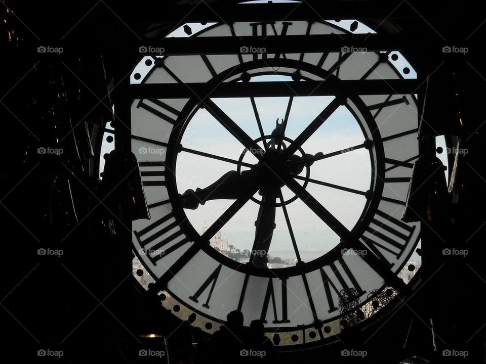 Clock in Paris museum