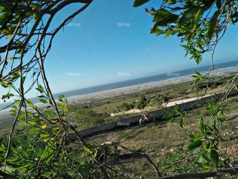 Beautiful and wonderful view to sea at essaouira city in Morocco