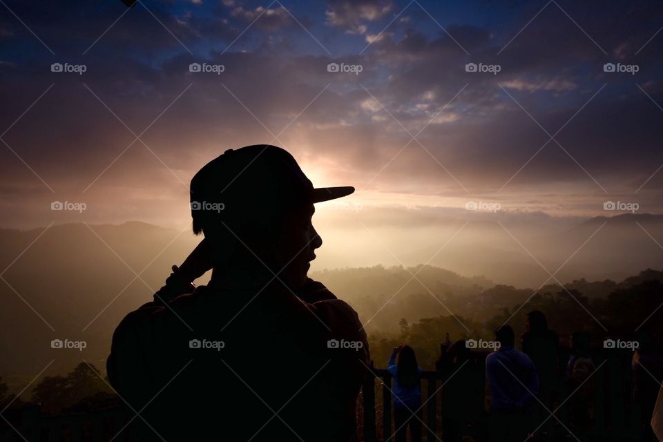 Waiting for sunrise.