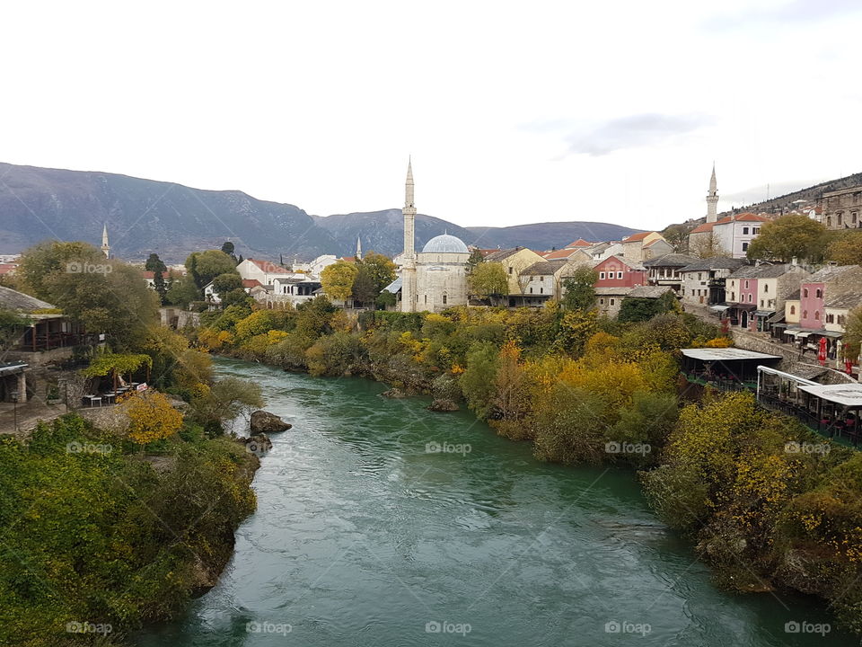 Mostar cityscape 