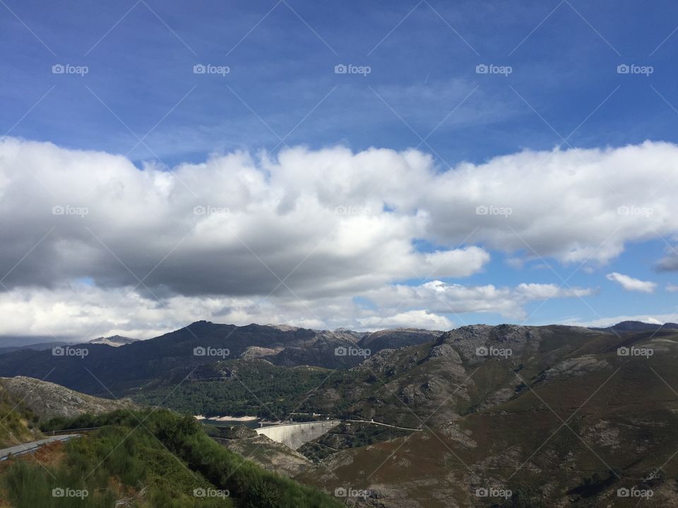 Mountains in the northeast of Portugal 