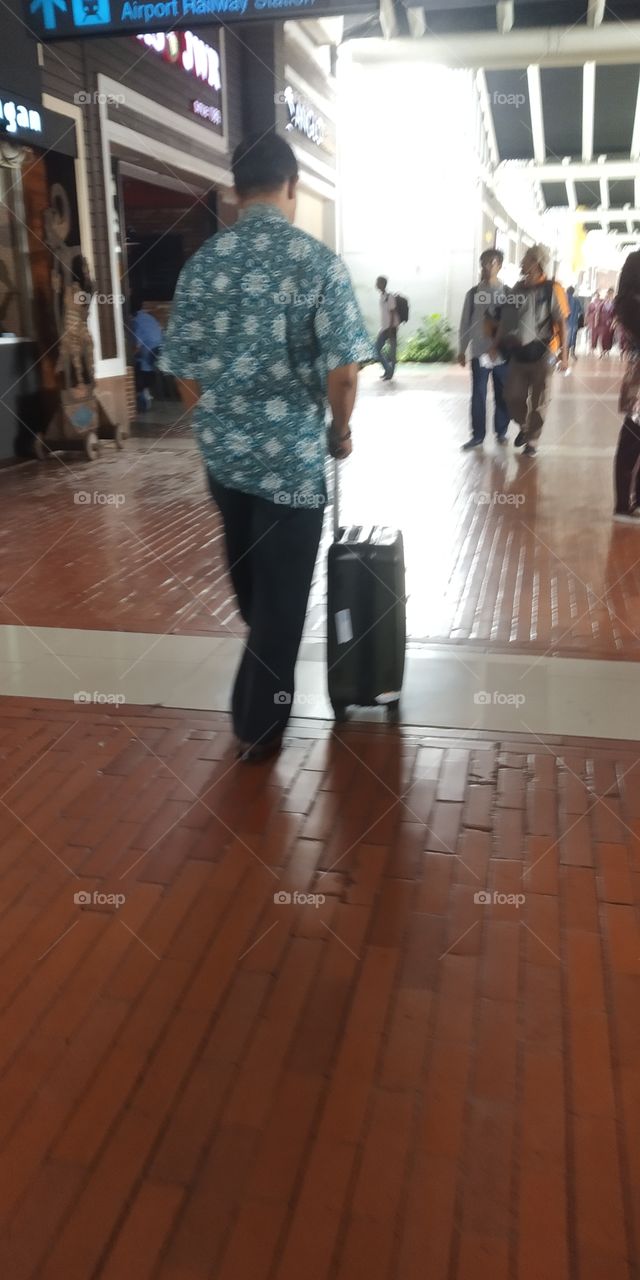 business people at the airport