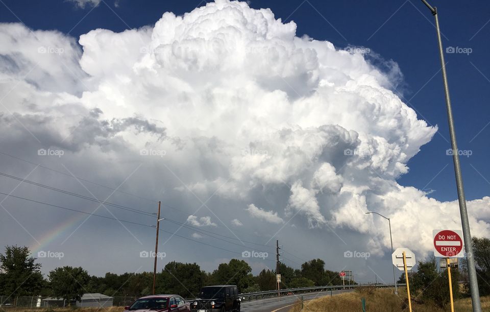 Puffy clouds