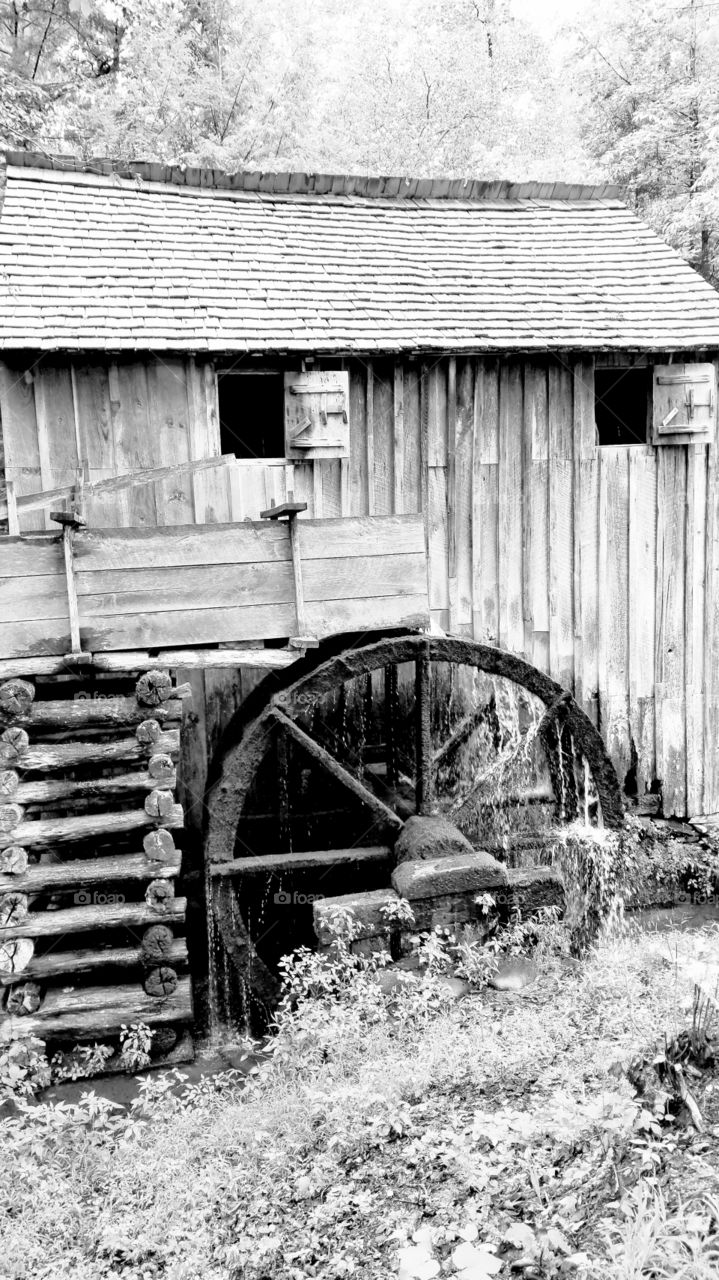 Old gristmill found on our travels through America