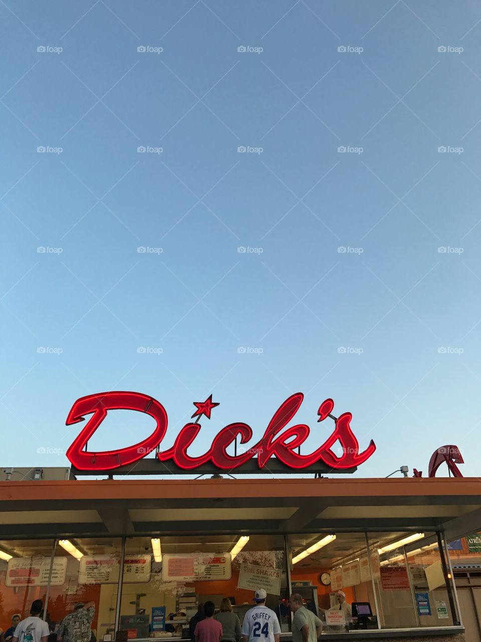 Dicks neon sign 