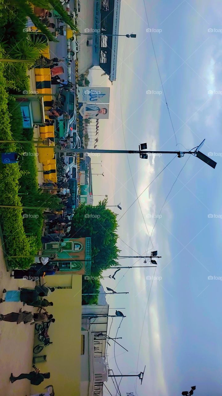 Glory be to God, the magnificent and picturesque view and the natural green trees are a view that is nothing more wonderful than it