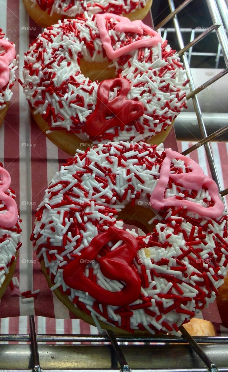 Valentine donuts