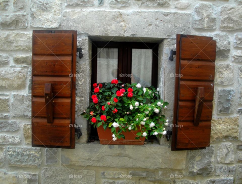 A window in Croatia