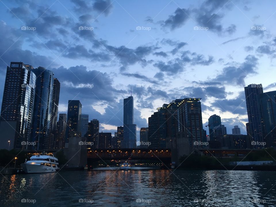 Chicago evening 