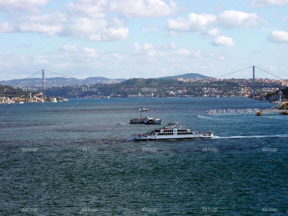 First Bosphorus Bridge. View from Topkapi Palace