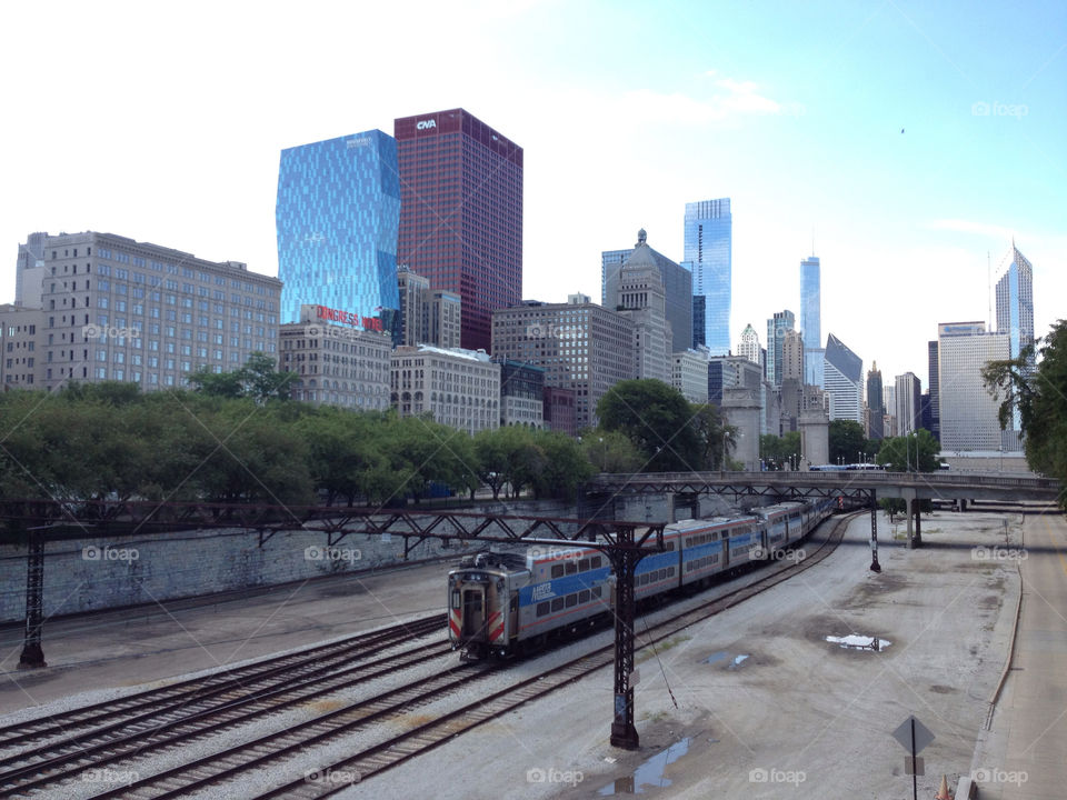 summer buildings train vacation by am0508