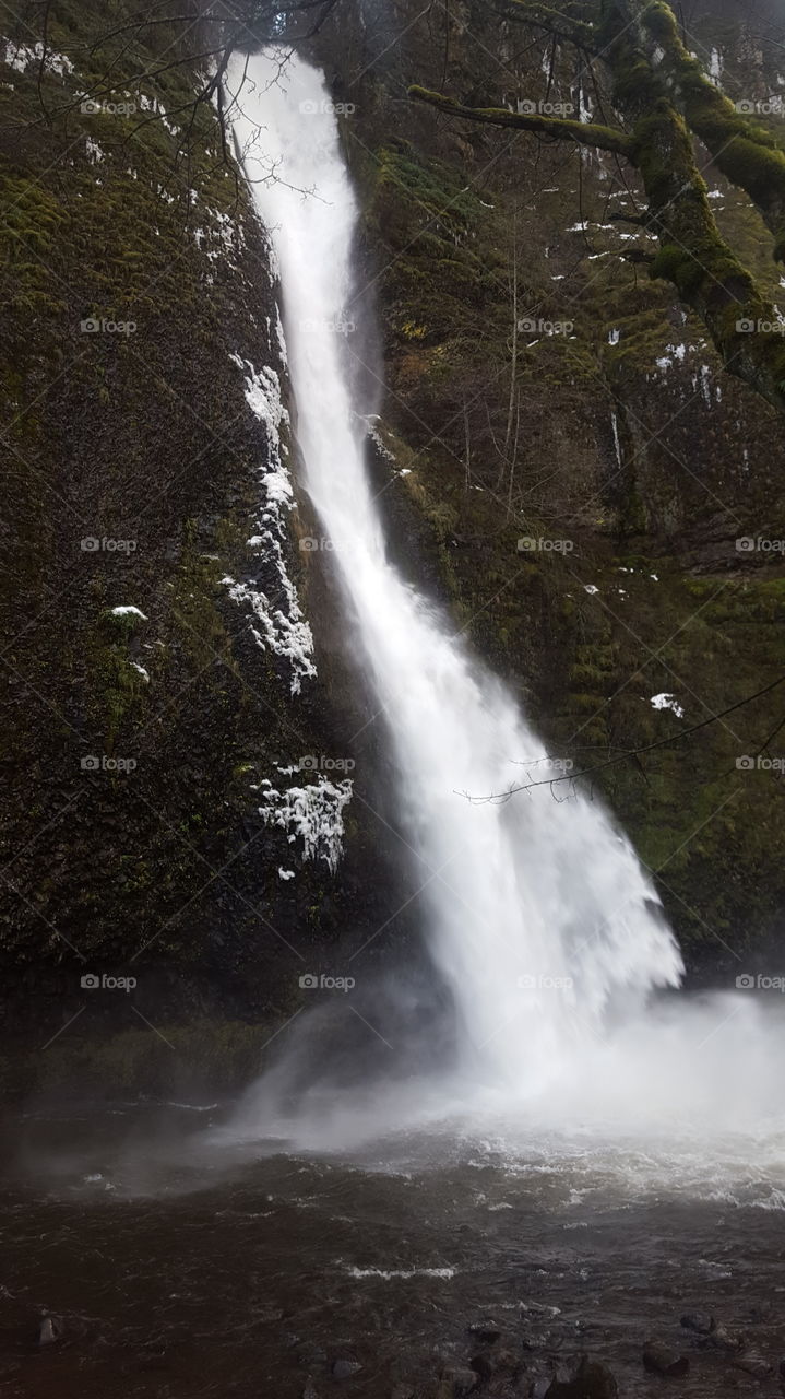 Beautiful waterfall in forest