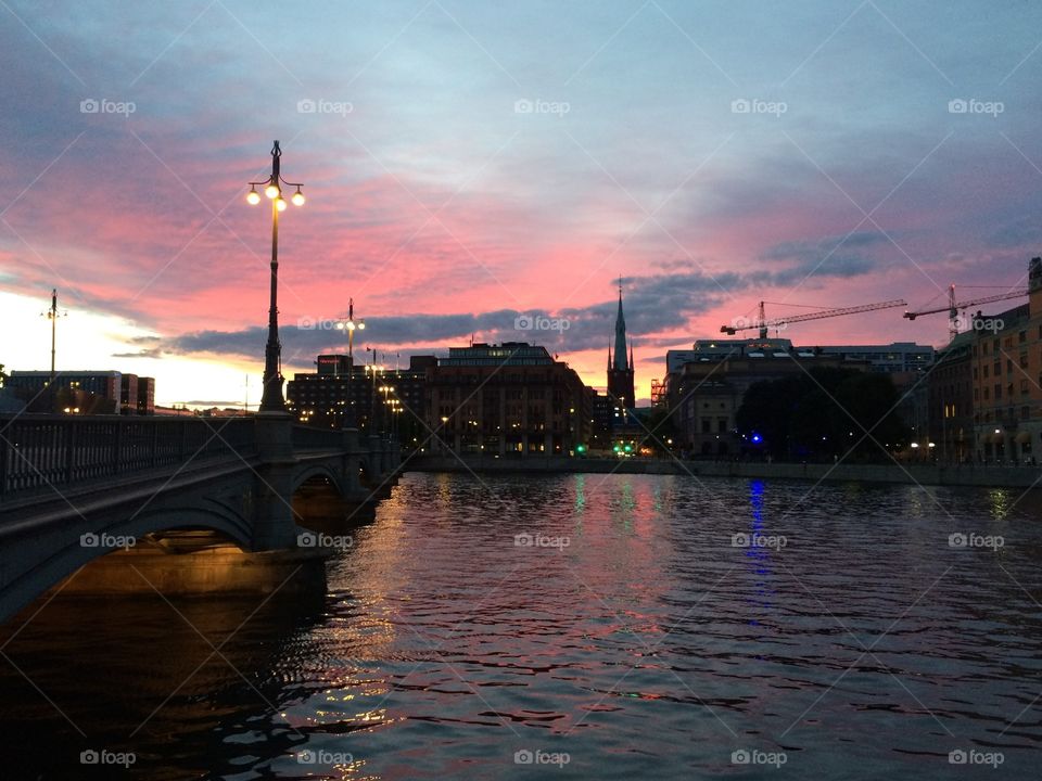 Sunset in Stockholm
