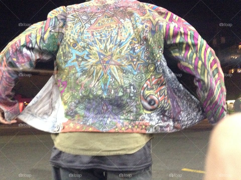 I drew on my jean jacket this summer