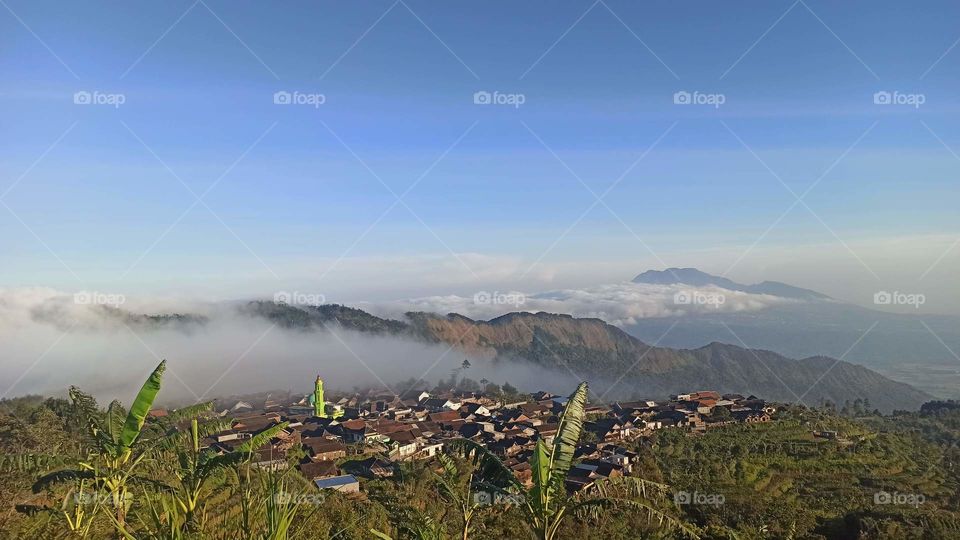 there is a village on the highland