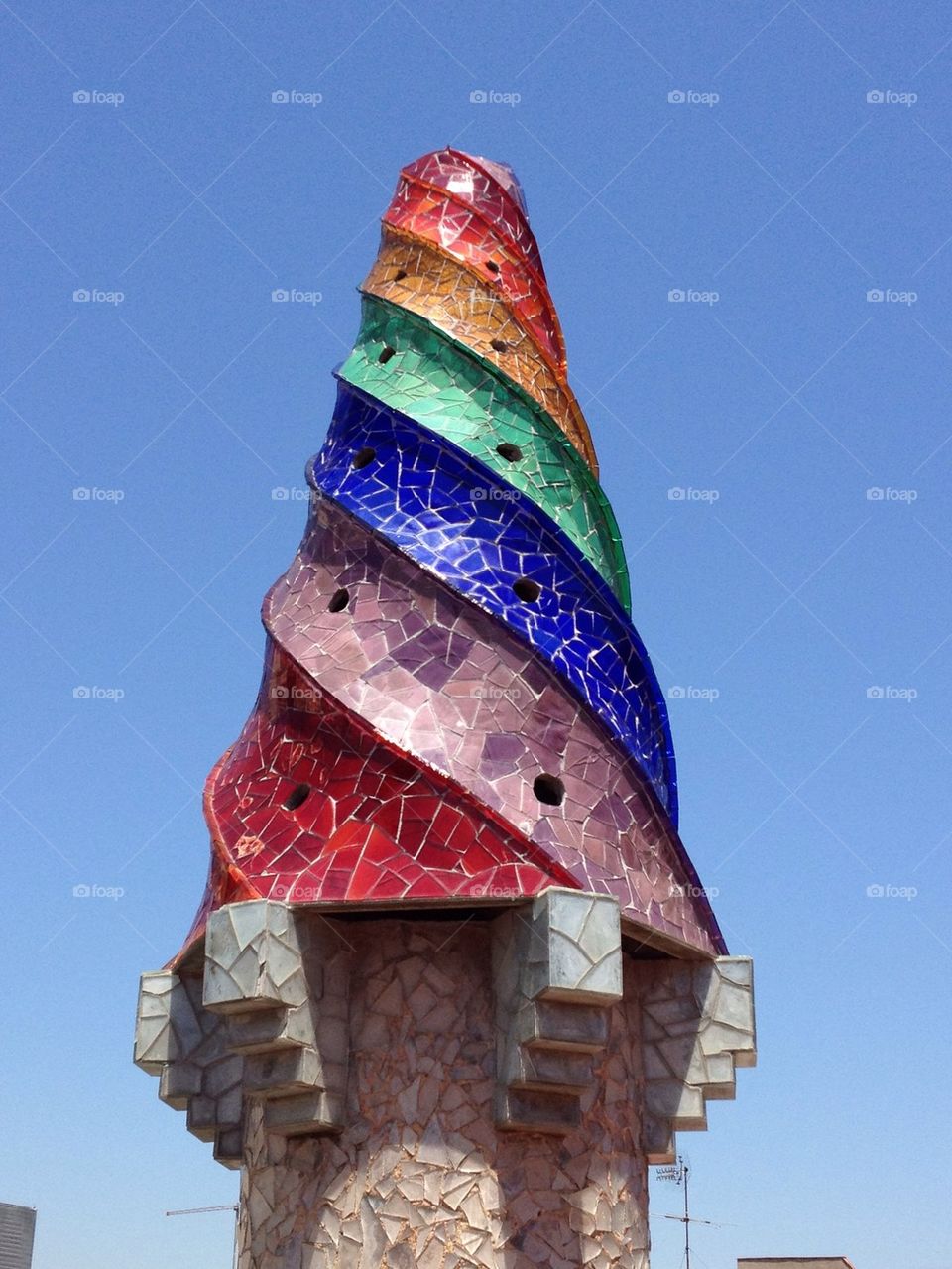 Colorfull chimney