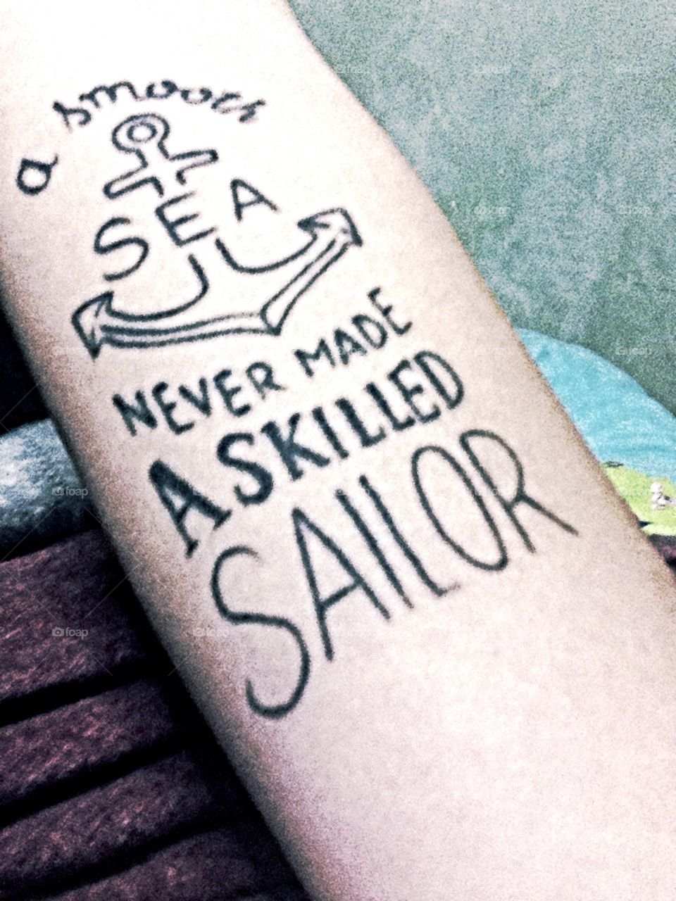 Tattoo. A simple photo taken and edited with my iPhone 5