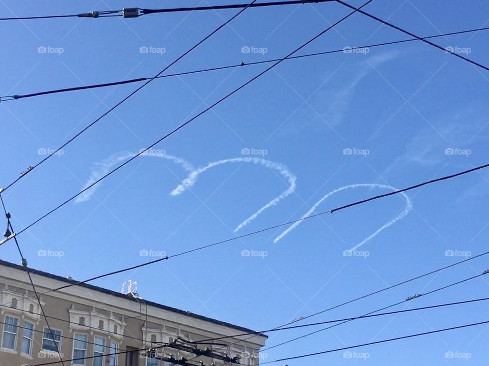 Letters in the sky