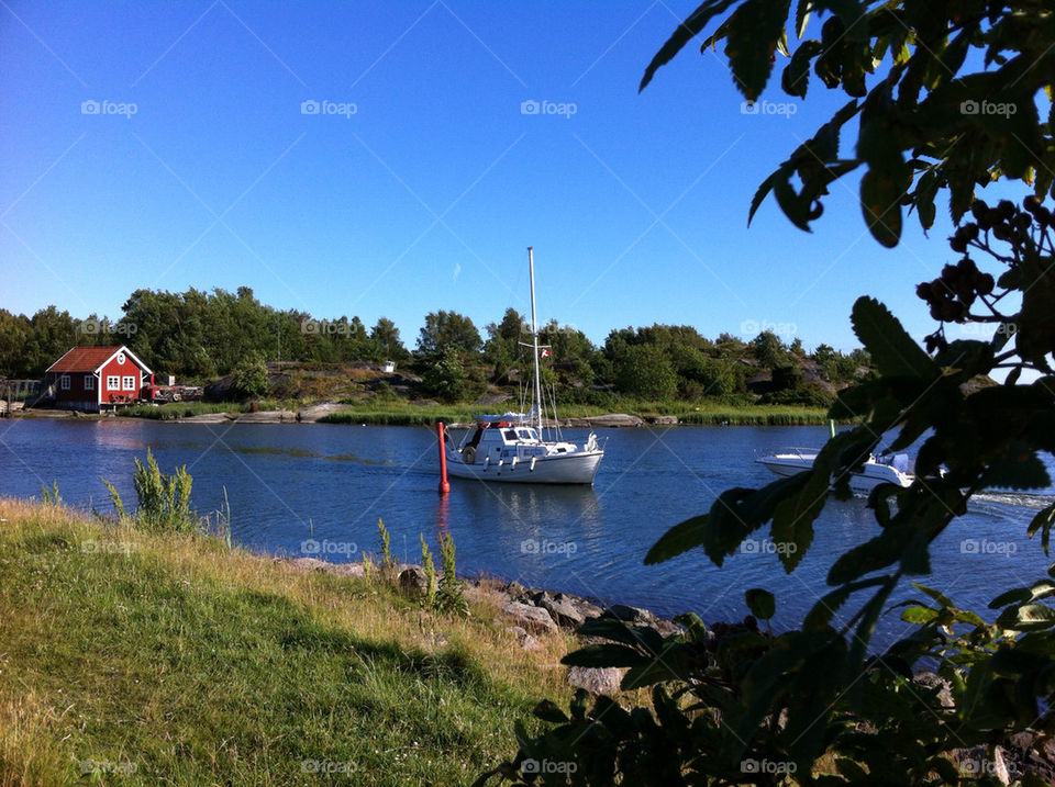 sommar summer sea boat by ingelad